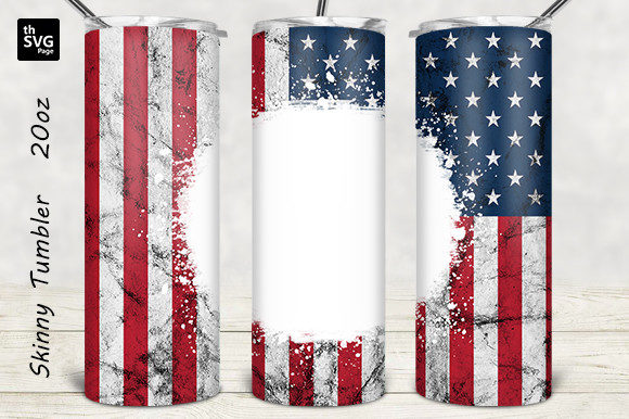 American Flag Tumbler Graphics for Crafts