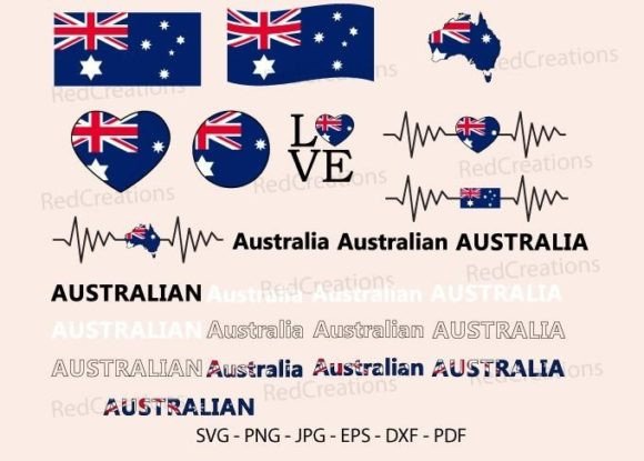Australia Flag SVG Bundle, Australian