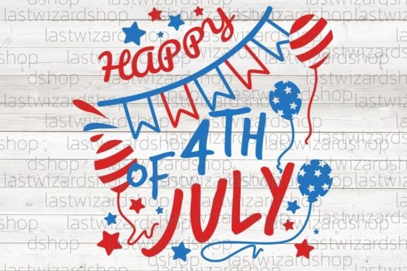 Happy 4th of July SVG Graphics for Crafts