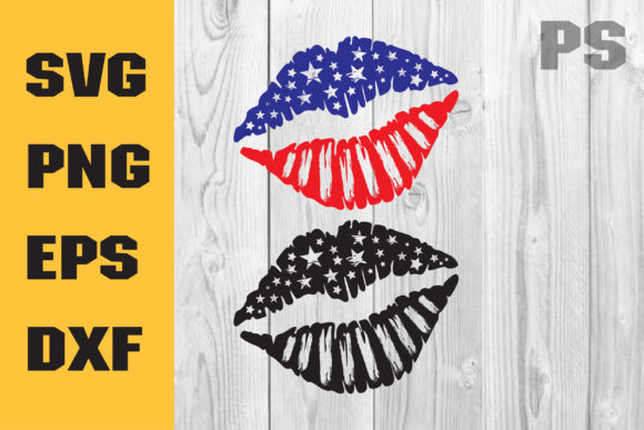 Patriotic Lips Svg for Bold Branding