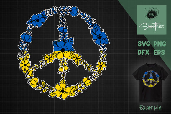 Peace Ukraine Flag I Stand With Ukraine Graphics