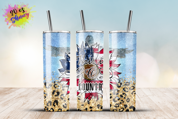 This is Gods Country American Flag Graphics for Crafts