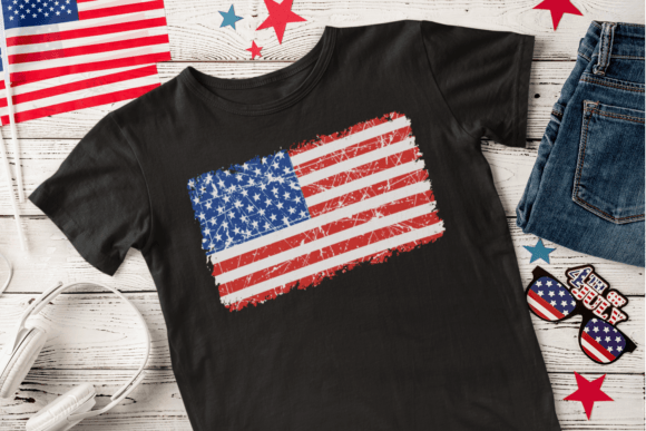 USA Grunge Flag SVG for Crafts & Graphics